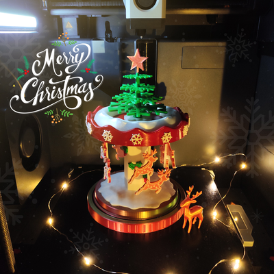 natal carrossel by ensinar casa festividades 3d print model - Mito3D