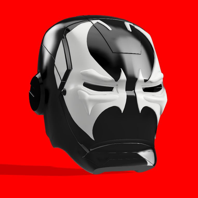 hierro aparecer ventilador arte casco pre sliced by digitallyforgeddesigns accesorios cosplays mascaras cascos iron man cosplay 3d print model - Mito3D