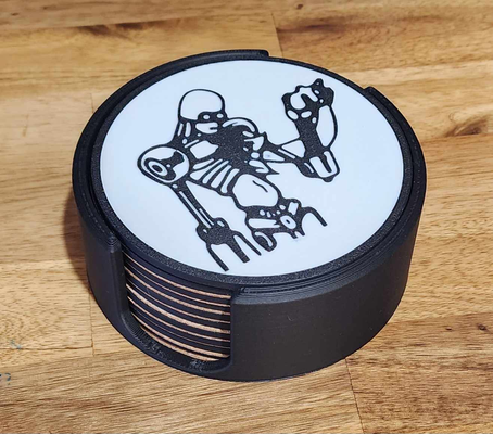silverstein coaster wall art by precision printcraft signs & logos post hardcore band 3d print model - Mito3D