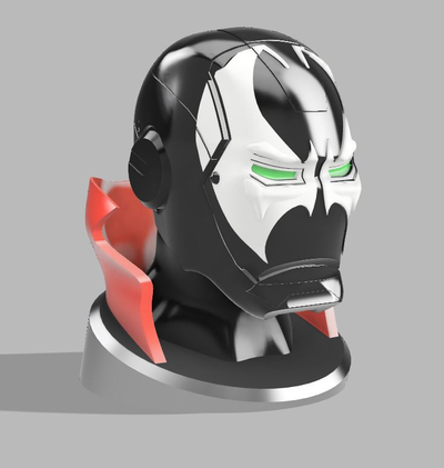iron spawn fan art bust by digitallyforgeddesigns sculptures iron-man comics 3d print model - Mito3D