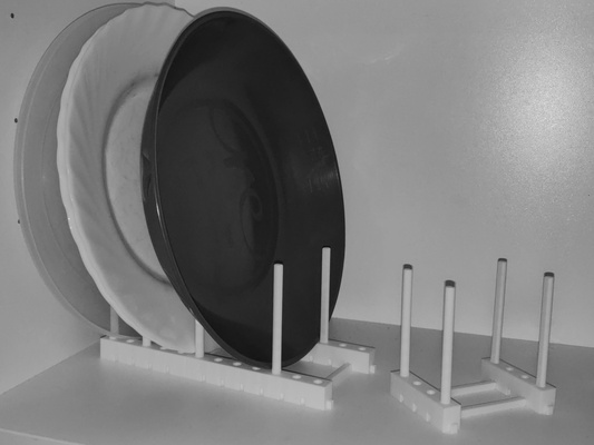 modulaire plat supporter grille organisateur by replica4292 ménage maison modèles 3d print model - Mito3D
