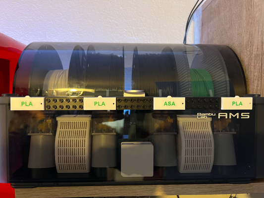 lego style labels ams by dreamerds83 3d printer accessories label filament bambu bambulab x1c identification 3d print model - Mito3D