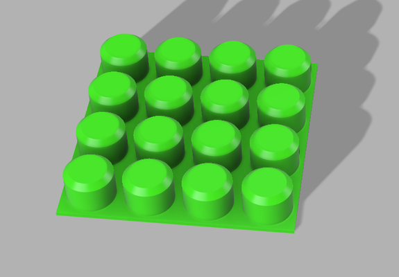 universal base 4x4 megabloks teller by abonnieren spielzeuge spiele lego mega bauen bloks 3d print model - Mito3D