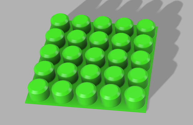 universal base megablock teller 5x5 by abonnieren spielzeuge spiele lego mega bauen megabloks bloks 3d print model - Mito3D