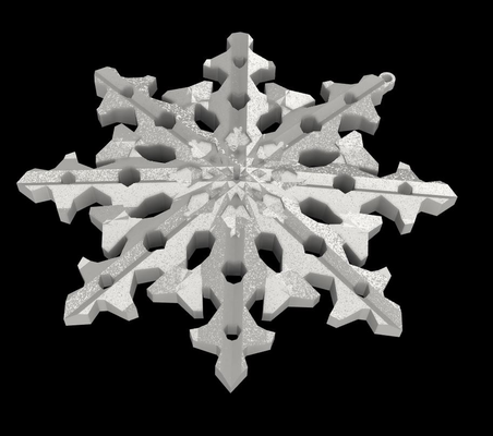 açısal kar tanesi v3 by digitallyforgeddesigns ev halkı şenlikler noel dekorasyon süs 3d print model - Mito3D