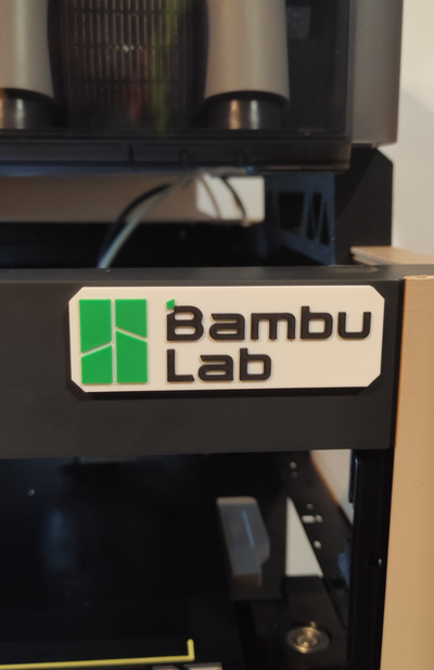 bambulab logotipo by carlson 3d impressora partes bambu laboratório arte acessórios 3d print model - Mito3D