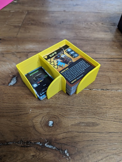 mtaob character card storage by s1ay3r8 toys & games board cardholder borderlands torgue mtoab cardsto 3d print model - Mito3D