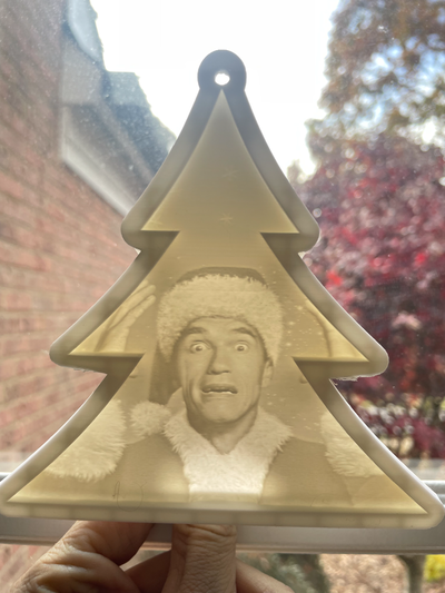 klimpern arnold weihnachten ornament lithophan by 3d druckt woche kunst 2d komisch dumm urlaub dekoration film klassisch 3d print model - Mito3D