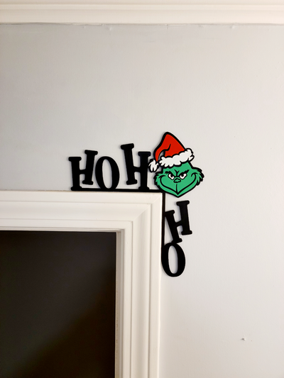 ho grinch puerta esquina by deepsouth3dprints casa decoración navidad grinchmas alegre 3d print model - Mito3D