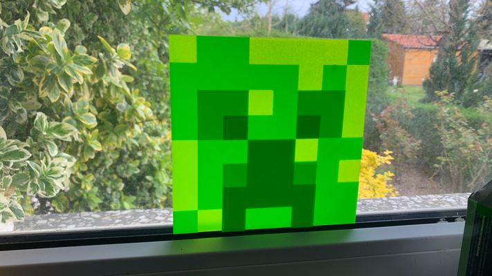 minecraft creeper window decor by thor3d household picture 3d print model - Mito3D