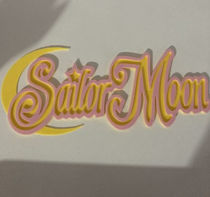 sailor moon logo by enova 3d household decor 3d print model - Mito3D