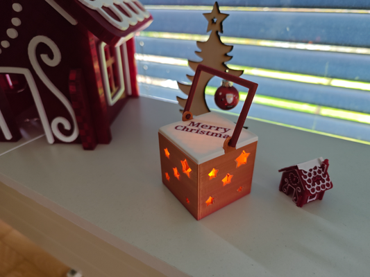 natal luz sol or alegre texto by mmeidl78 casa decoração natal feriado conduziu 3d print model - Mito3D