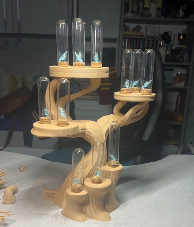 schermo in piedi albero by umarts3d domestico arredamento vetrina 3d print model - Mito3D