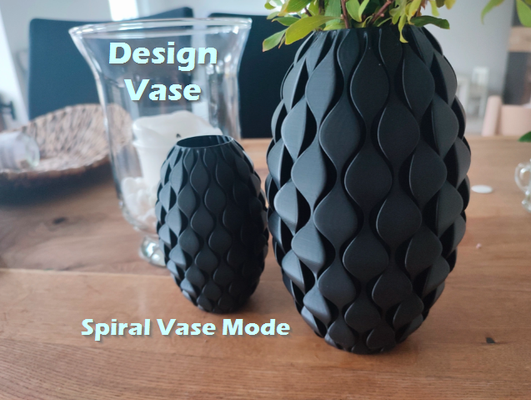 projeto vaso 5 tamanhos remixado by bambam generativo 3d modelo my vasemodo moderno espiral modo 3d print model - Mito3D