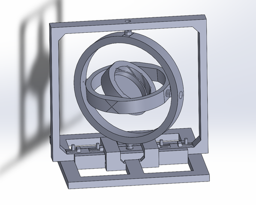 3 eixo rotação giroscópio modelo by gongjiasen passatempo faça 3d print model - Mito3D