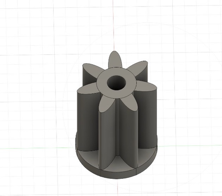 pequeno engrenagem zangão by chave momentos miniaturas poupar motor mecânico 3d print model - Mito3D