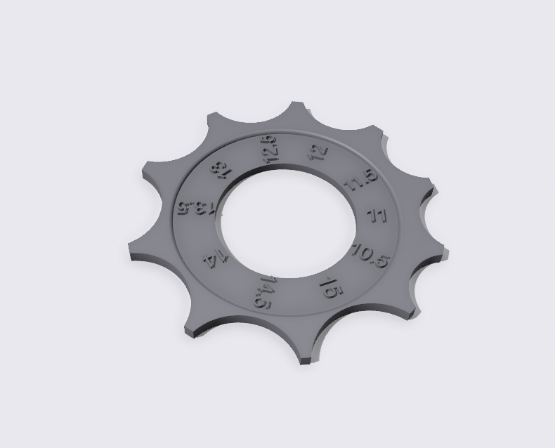 radius lineal 10 5mm 15mm by ming yao werkzeuge gadgets werkzeug spur 3D print model - Mito3D