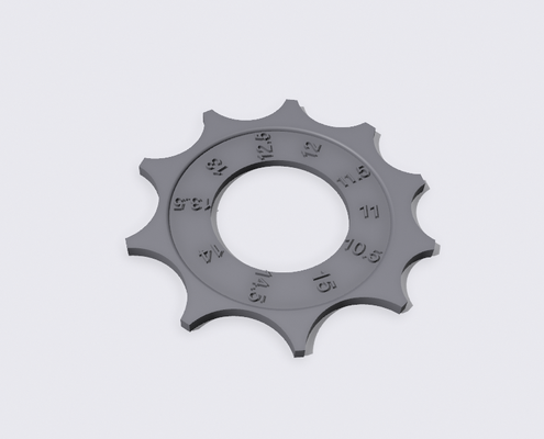 radius ruler 105mm 15mm by ming yao tools gadgets tool gauge 3d print model - Mito3D