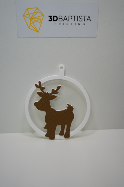 pelota reno 1 by 3d bautista impresión casa decoración navidad 3d print model - Mito3D
