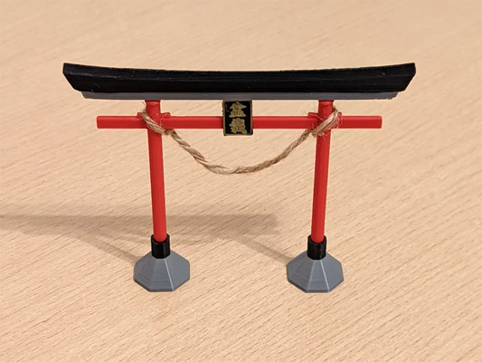 japanisch torii by alexis miniaturen architektur japan manga tokio zen garten bonsai 3d print model - Mito3D