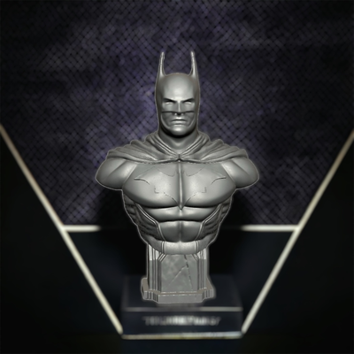 batman büst by 3d tasarım dükkan sanat heykeller yarasa adam hayret sanatlar süpermen heykel kahraman dc adalet lig 3d print model - Mito3D