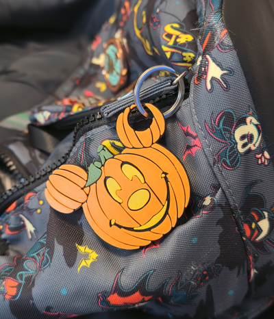 mickey pumpkin keychain zipper pull by legoconstruct props & cosplays mouse zipperpull disney world disneyland multicolor multi color halloween 3d print model - Mito3D