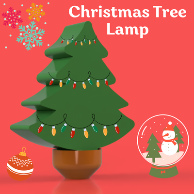 natal árvore luminária by forest87 casa festividades concurso conduziu lâmpada led vaso feriado decoração feriados navidad natale albero di 3d print model - Mito3D