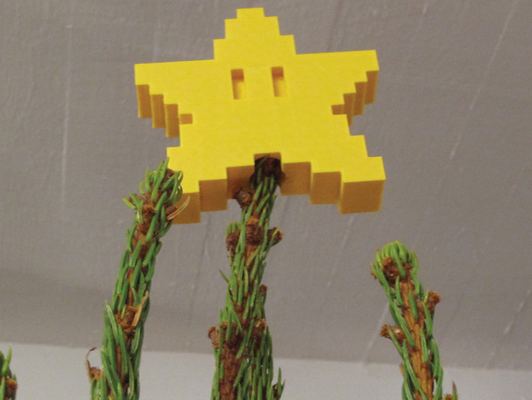 pixel tree topper star by pro5komp art models xmax christmas 3d print model - Mito3D