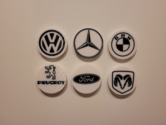 buzdolabı mıknatıslar araba markalar toplamak 2 by savo3d sanat işaretler logolar mıknatıs işaret arabalar logo marka 3d print model - Mito3D