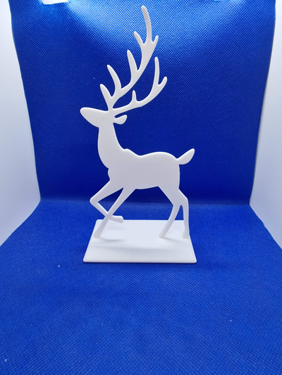 reindeer silhouette christmas by terterro art models reindeerchristmas silhouetteart silhouettes christamast decorations decoration 3d print model - Mito3D