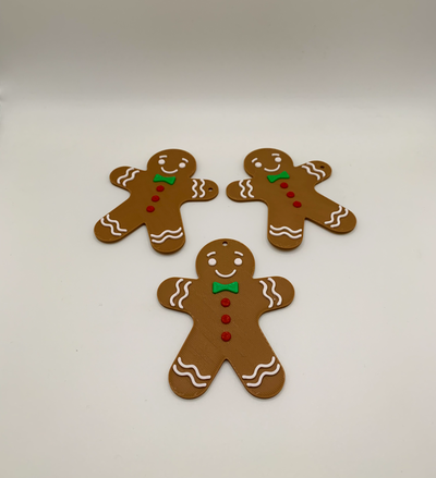 gingerbread man christmas tree by emerge in 3d household festivities ginger decoration festive contest 3d print model - Mito3D