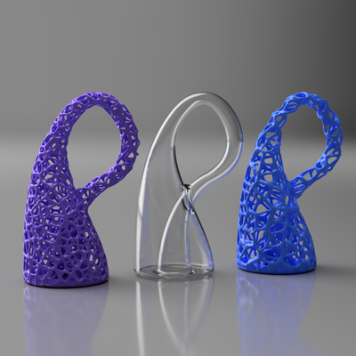 klein flasche ornament nächsten to 4d objekt universum by zurlingo 3d kunst skulpturen skulptur wissenschaft bildung schule 3d print model - Mito3D