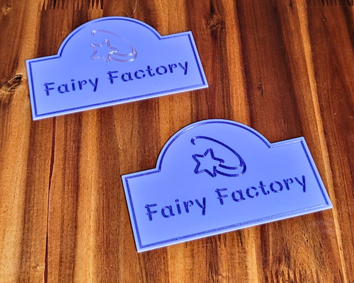 fairy factory sign in my by 3dmagpie art signs & logos 3d print model - Mito3D