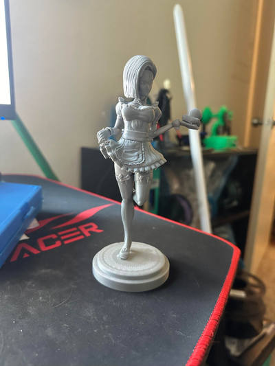 maid android 18 by bnull49 miniatures people dragon ball z dbz 3d print model - Mito3D