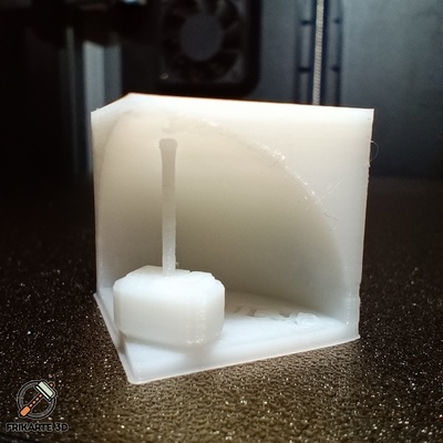 frikarte3d xyz calibrazione cubo remixato by 3d stampante test modelli calibrationpart calibrazionesquare stampa 3d print model - Mito3D