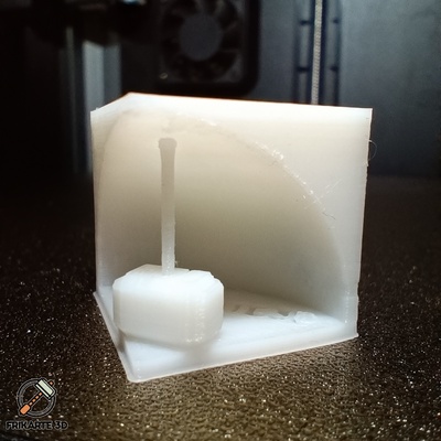 frikarte3d xyz étalonnage cube remixé by 3d imprimante tester modèles calibrationcube test d'étalonnage calibragecarré calibrationprint 3d print model - Mito3D