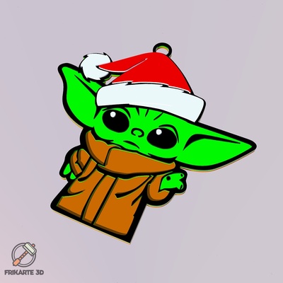 baby yoda christmas tree decoration no circle remixed by frikarte3d household festivities christmasornament christmasdecoration merrychristmas christmasdecorations christmastree christmasornaments babyyoda christmastreeornament babyyodamando christmasbabyyoda babyyodadecoration babyyodastarwars 3d print model - Mito3D