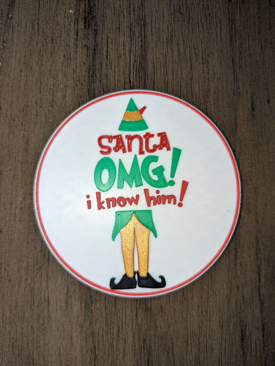 elf - santa omg by dadpool designs household festivities elfmovie santaomg 3d print model - Mito3D