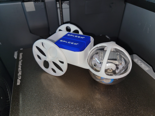 sphero parafuso carruagem remixado by robô louco brinquedos jogos brinquedo acessório controle remoto roda spacex 3d print model - Mito3D