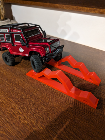 rc tractor coche vehiculo rampa by príncipebyj pasatiempo bricolaje diy rccrawler juguetes obstáculos todoterreno 3d print model - Mito3D