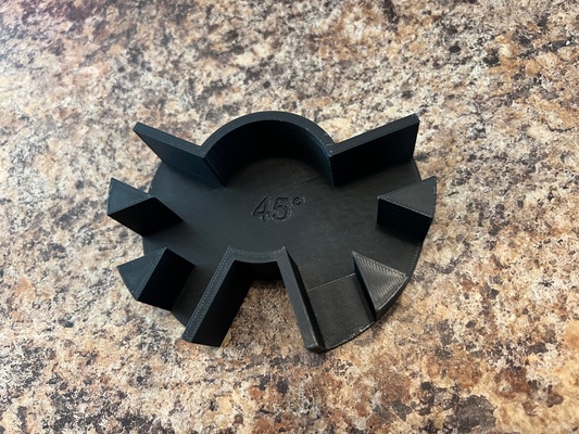 lego wreath 45 degree assembly jig remixed by justin lauck household house models 3d print model - Mito3D