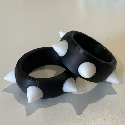 bowser bracelet multipart ams by jaayjeee accessoires cosplays mario super cosplay soutenir 3d print model - Mito3D