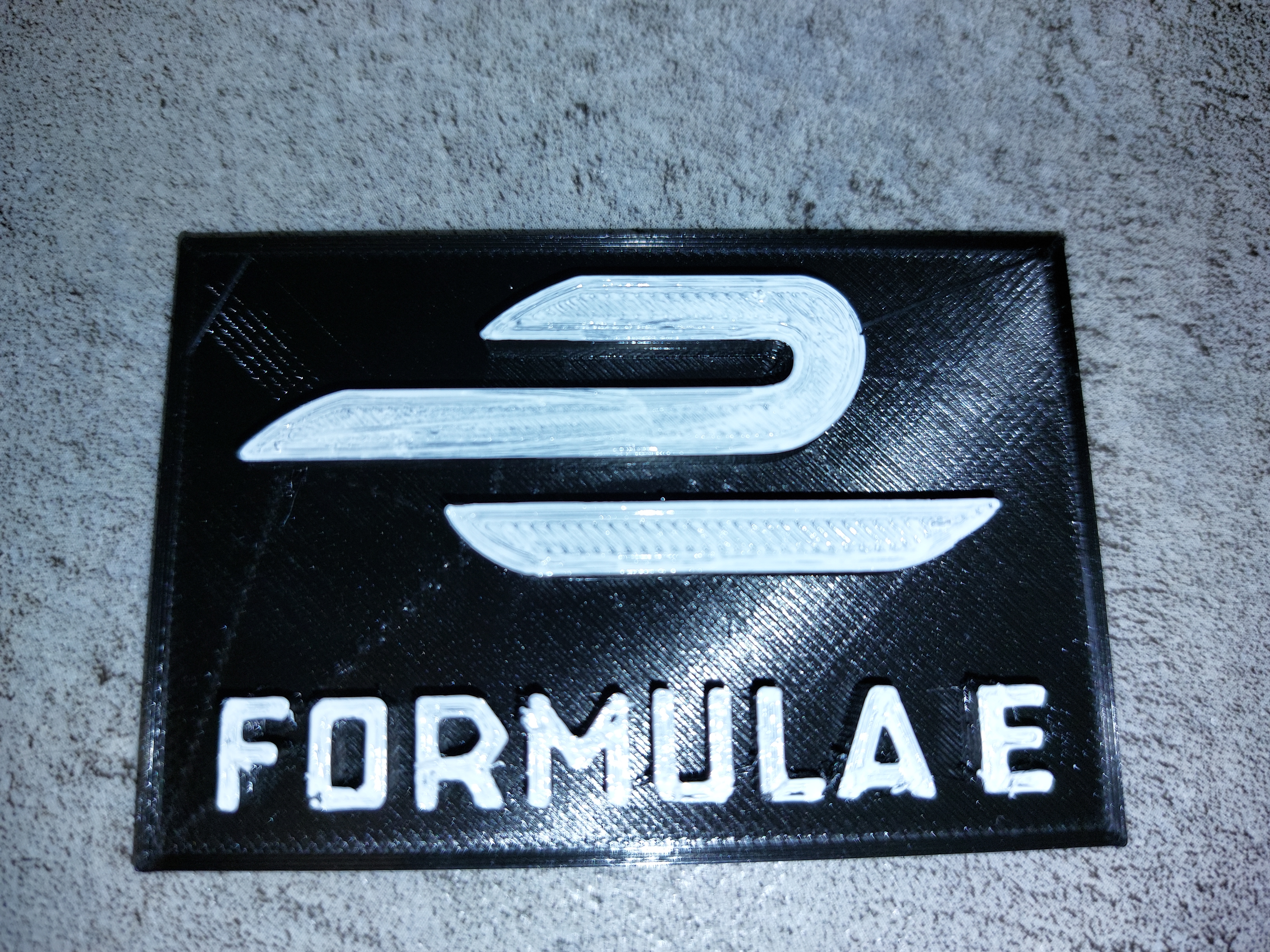 formula e logo by dark phoenix art signs & logos car race formulae formel formele 3D print model - Mito3D