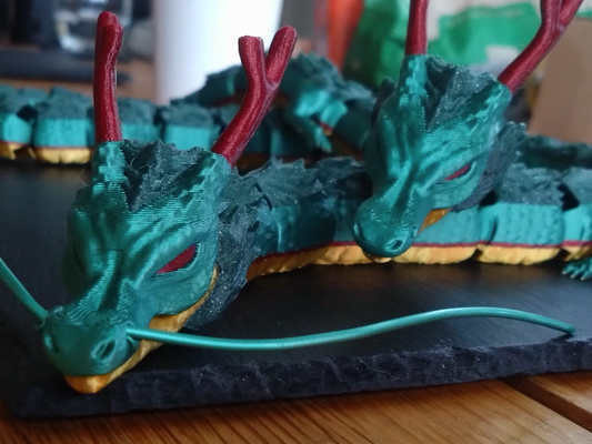 articulated shenron dragon toy by zuperbuuworks toys & games print in place no supports 3d print model - Mito3D
