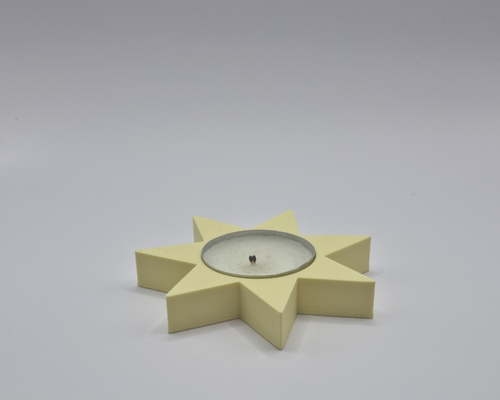estrella té ligero soporte by bradhotte9 casa decoración vela 3d print model - Mito3D