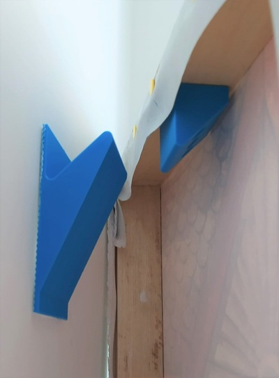 allegare pittura adesivo vite by remi rafael utensili frenchcleat hoock gancio noscrew paintinghandle 3d print model - Mito3D