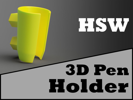 3d pen holder hsw remixed by warlogh tools organizers 3dpen 3dpenholder honeycomb honeycombwall honeycombstoragewall organize 3d print model - Mito3D