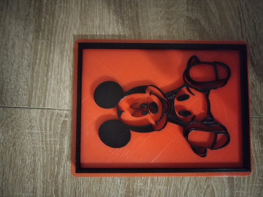 mickey cuadro by lipu445 arte 2d 3d print model - Mito3D