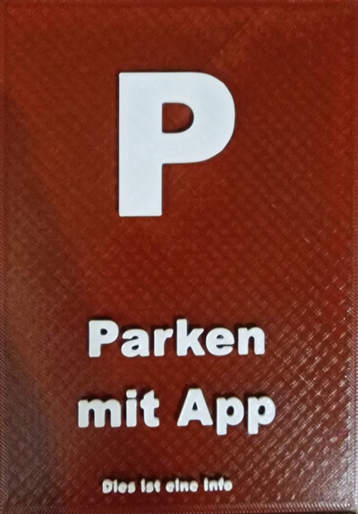 disco estacionamento f r aplicativo parque by gucky28 passatempo faça veículos auto 3d print model - Mito3D