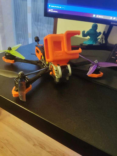 geprc mark5 go pro héros 8 monter by lupeqq loisir diy rc cas gaine gopro8 hero8 3d print model - Mito3D